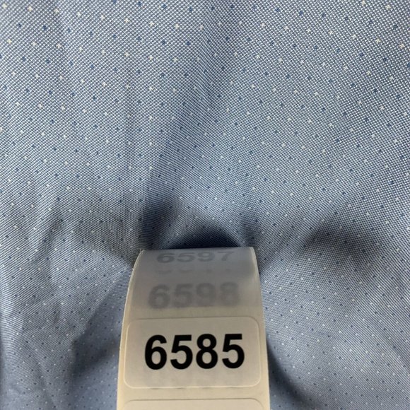 Pebble Beach Polo Shirt Men's Medium Blue Dotted 100% Polyester Performance 6585 - Picture 8 of 8